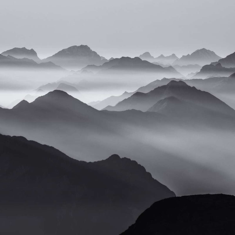 Andes Mountains In Mist Wall Art