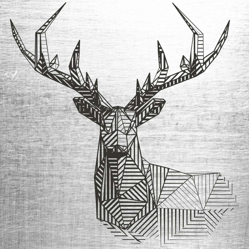 Geometric Deer Wall Art