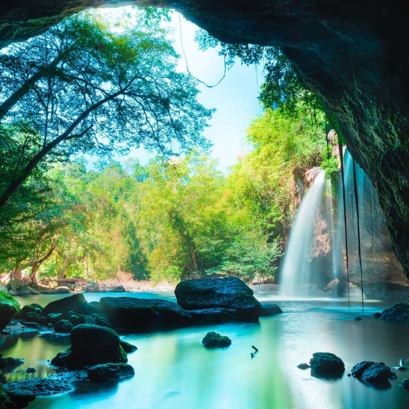 Thai Cave Waterfall Wall Art