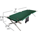 Maine Military Cot HD – Heavy-Duty Full-Size Aluminum Cot with 375 lb Capacity by Outdoor-USA®