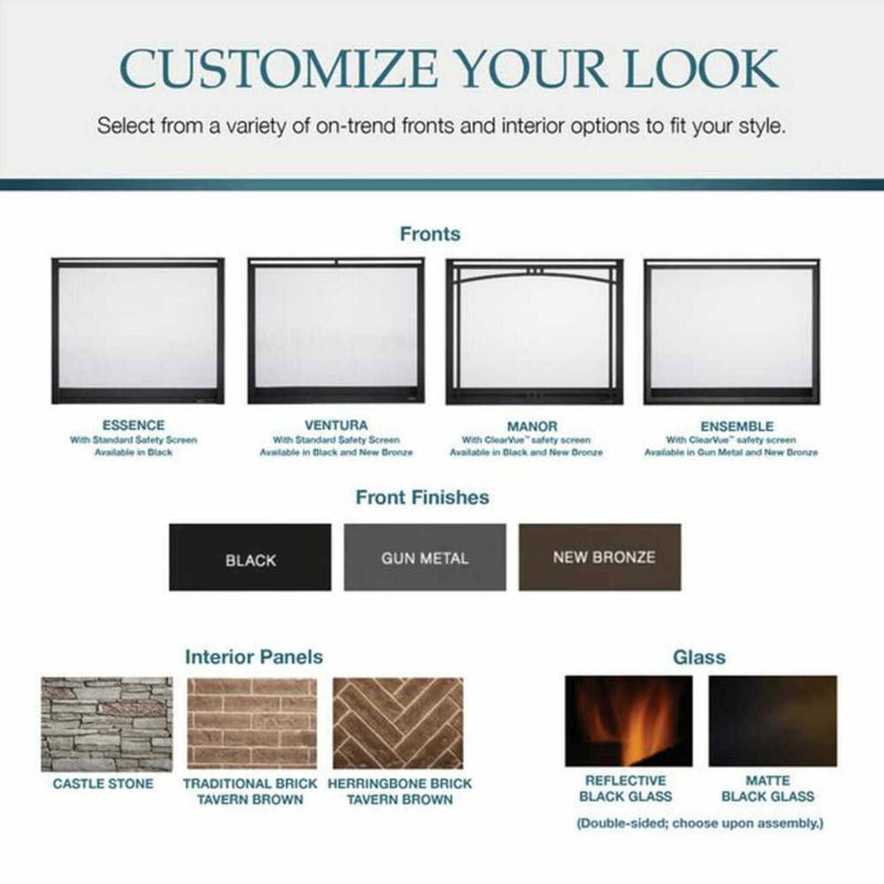 Majestic Meridian 42" Platinum Natural Gas Fireplace [MER42PN] (SAK51823)