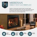 Majestic Meridian 42" Platinum Natural Gas Fireplace [MER42PN] (SAK51823)