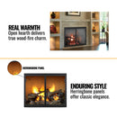 Majestic Biltmore 42" Herringbone Pattern Open Wood Burning Fireplace [SB80HB] (SAK62149)