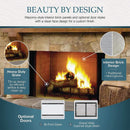 Majestic Biltmore 42" Herringbone Pattern Open Wood Burning Fireplace [SB80HB] (SAK62149)