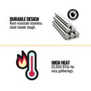 Majestic Courtyard 55K BTU 42" Traditional Outdoor Natural Gas Fireplace (No Refractory) [ODCOUG-42NR] (SAK45318)