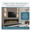 Majestic Echelon II 48" See-Through Direct Vent Fireplace [ECHEL48STIN-C] (SAK69284)