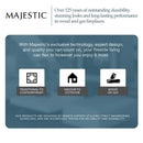 Majestic Meridian 36" Platinum Natural Gas Fireplace [MER36PN] (SAK43751)