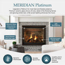 Majestic Meridian 36" Platinum Natural Gas Fireplace [MER36PN] (SAK43751)