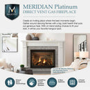 Majestic Meridian 36" Platinum Natural Gas Fireplace [MER36PN] (SAK43751)