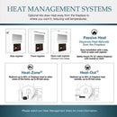 Majestic Meridian 36" Platinum Natural Gas Fireplace [MER36PN] (SAK43751)