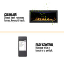 Majestic Jade 42-Inch Direct Vent Fireplace [JADE42IL/IN-B] (SAK15926)