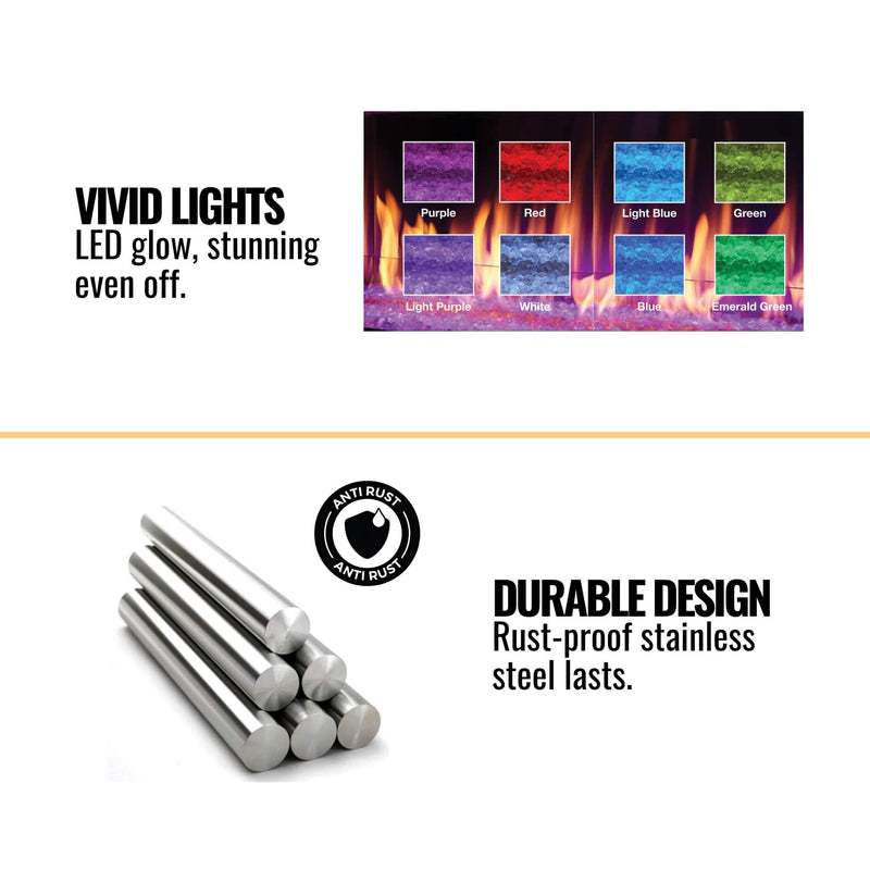 Majestic Lanai 60" Single Sided Linear Outdoor Gas Fireplace [ODLANAIG-60] (SAK94821)