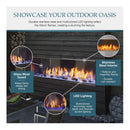 Majestic Lanai 60" Single Sided Linear Outdoor Gas Fireplace [ODLANAIG-60] (SAK94821)