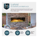 Majestic Lanai 60" Single Sided Linear Outdoor Gas Fireplace [ODLANAIG-60] (SAK94821)
