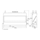 Majestic Lanai 48" Single Sided Linear Outdoor Gas Fireplace [ODLANAIG-48] (SAK95127)