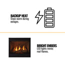 Majestic Quartz 36" Platinum Direct Vent Fireplace [QUARTZPLA36IN/IL] (SAK03613)