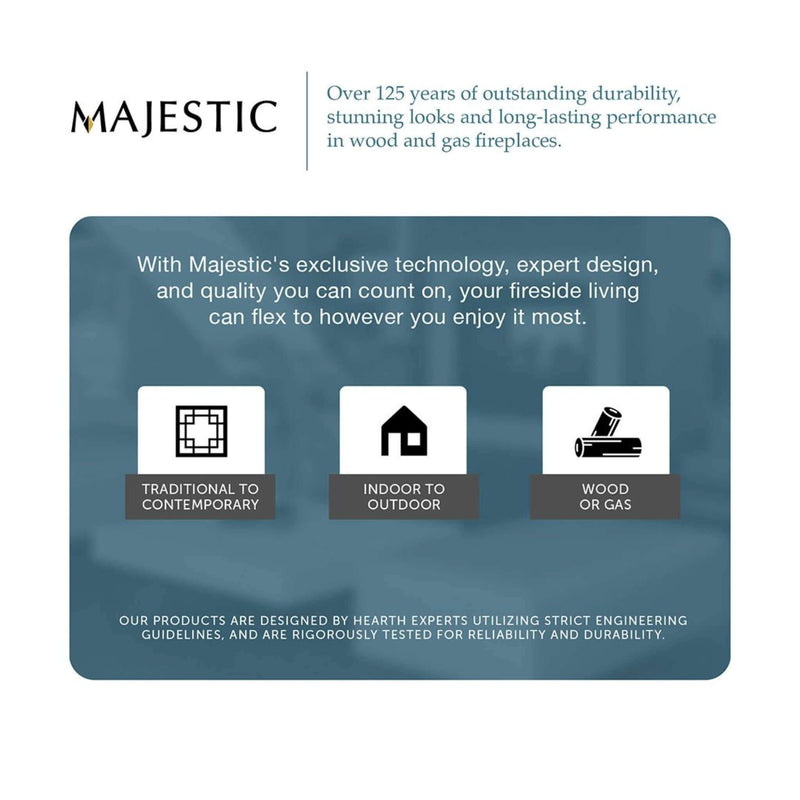Majestic Sovereign 42" Black Wood Burning Fireplace [SA42R/C] (SAK59347)