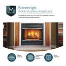 Majestic Sovereign 42" Black Wood Burning Fireplace [SA42R/C] (SAK59347)