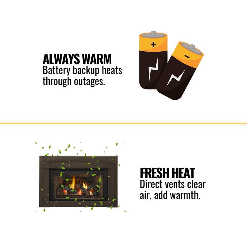 Majestic Trilliant 30" Direct Vent Gas Fireplace Insert [TRILLIANT30IN] (SAK51984)