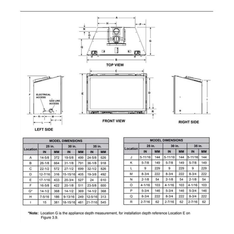 Majestic Trilliant 35" Direct Vent Gas Fireplace Insert [TRILLIANT35IN] (SAK63247)
