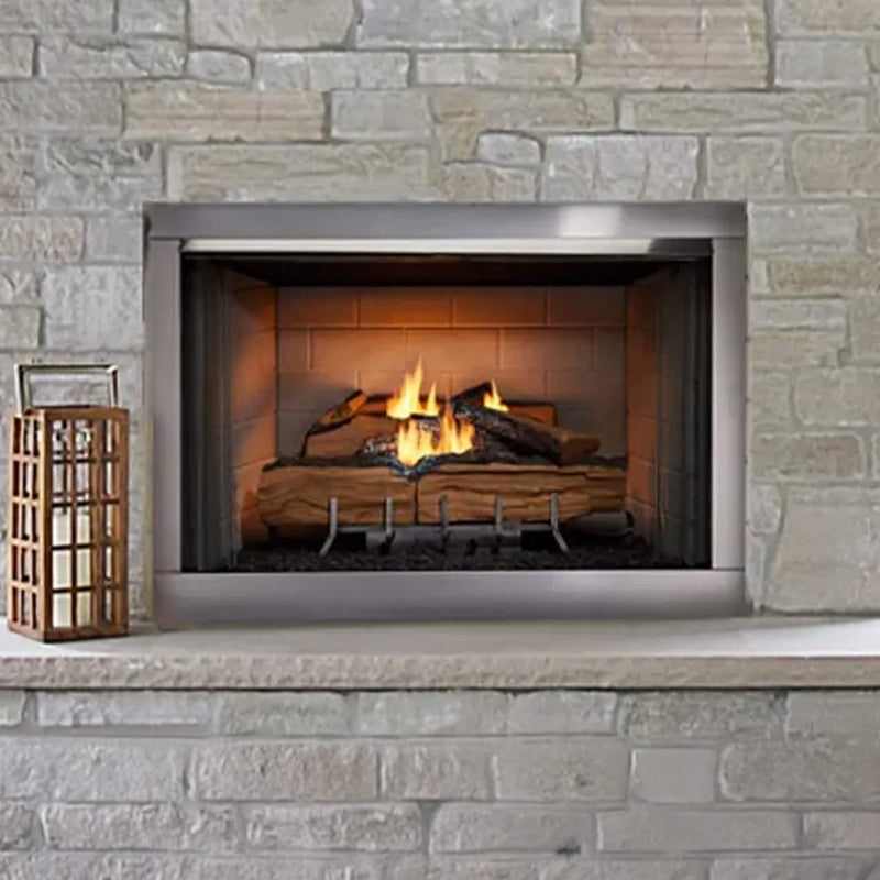 Majestic Vesper 42" Traditional Concrete Refractory Outdoor Gas Fireplace [VOFB42-T] (SAK61435)