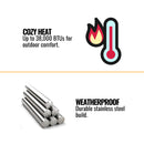 Majestic Vesper 42" Traditional Concrete Refractory Outdoor Gas Fireplace [VOFB42-T] (SAK61435)