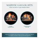 Majestic Villawood 42" Traditional Refractory Outdoor Wood Burning Fireplace [ODVILLA-42T-B] (SAK14358)