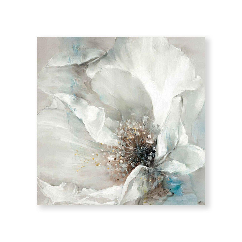 Majestic White Flower Oil Painting