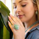 Make a Statement Blue Turquoise and Sterling Silver Ring