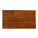 Malerie Nut Glossy Glazed Terracotta Tiles 2 1/8x7 1/2