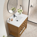 James Martin Malibu 36" Single Bathroom Vanity, Amber Birch