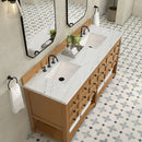 James Martin Malibu 72" Double Bathroom Vanity, Amber Birch