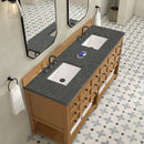 James Martin Malibu 72" Double Bathroom Vanity, Amber Birch