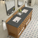 James Martin Malibu 72" Double Bathroom Vanity, Amber Birch
