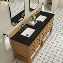 James Martin Malibu 72" Double Bathroom Vanity, Amber Birch