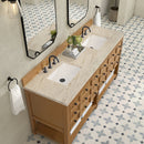 James Martin Malibu 72" Double Bathroom Vanity, Amber Birch