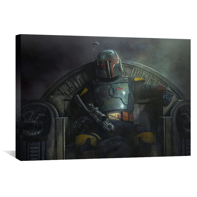 Mandalorian Throne Canvas