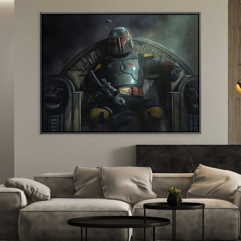 Mandalorian Throne Canvas