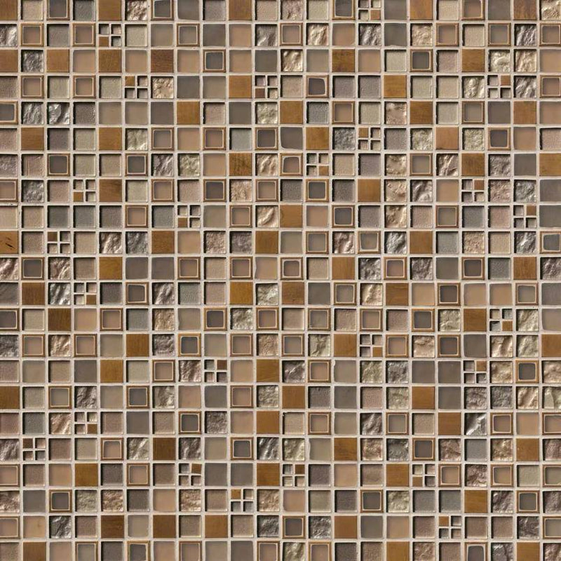 MSI Manhattan Blend Glass & Metal Tile, photo 2 of 4