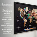 Map on Board LED 2.0 Multicolor by Enjoy The Wood