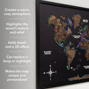 Map on Board LED 2.0 Dark Walnut