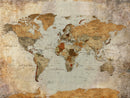World Map Canvas Print – Detailed Map of the World Wall Art