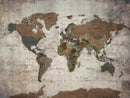 World Map Canvas Print – Framed Detailed Map of the World