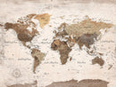 Custom Push Pin World Map Wall Art Canvas Print –
