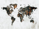 Custom World Map Wall Art – Map Foam Cork Pin Include,