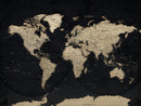 World Map Wall Art Print – Detailed Map of the World Wall