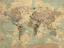 Personalized World Map Canvas – Custom Framed Push Pin