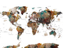 Customizable Framed World Map Canvas Print – Personalized