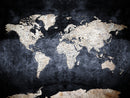Custom Push Pin World Map Wall Canvas Print – Personalized