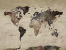 World Map Canvas Print – Detailed Map of the World Adventure